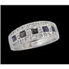 Image 1 : 10KW Gold Exquisite Sappire Diamond Wedding Ban