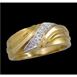 10KY Gold Classical Men's Diamond Band