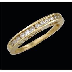 10KY Gold .25ct. Diamond I LOVE YOU Engraved Ri