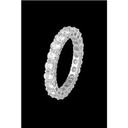 LUXURIOUS 3.04 PLATINUM DIAMOND ETERNITY RING