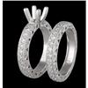 Image 1 : 2.27ct. Diamond Engagement And Wedding Eternity