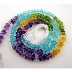 47.3 Ct. Microfacated Multi Stone Round Beads S