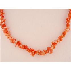 One Strand Red Sea Bamboo Coral Necklace