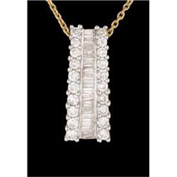 14KWY Gold .54ct. Diamond Pendant