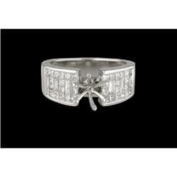 G-VS 1.00ct Princess Diamond semi-mounting