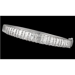 14KW Gold 2.00ct Diamond Bangle Bracelet!