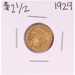 1929 $2 1/2 Indian Head Quarter Eagle Gold Coin