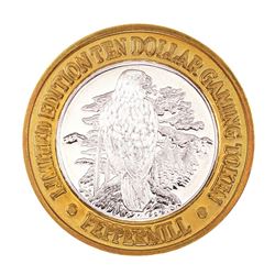 .999 Fine Silver Peppermill Reno, Nevada $10 Limited Edition Gaming Token