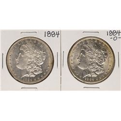 Lot of 1884 & 1884-O $1 Morgan Silver Dollar Coins