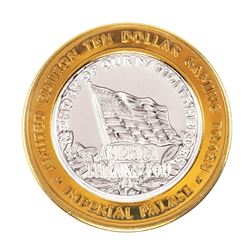 .999 Fine Silver Imperial Palace Las Vegas, Nevada $10 Limited Edition Gaming Token