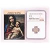 Image 1 : 1580 KB Hungary Denar 'Madonna and Child' Coin NGC VF35 w/ Story Box