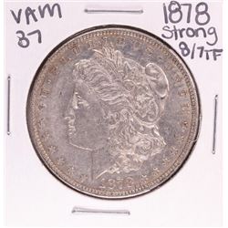 1878 Strong 8/7TF VAM 37 $1 Morgan Silver Dollar Coin