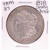 Image 1 : 1878 Strong 8/7TF VAM 37 $1 Morgan Silver Dollar Coin