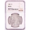 Image 1 : 1886 $1 Morgan Silver Dollar Coin NGC MS63