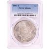Image 1 : 1881-S $1 Morgan Silver Dollar Coin PCGS MS65+
