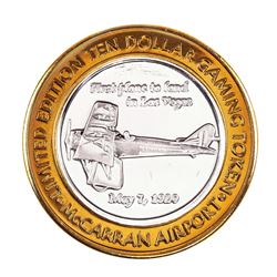 .999 Silver McCarran International Airport Las Vegas, NV $10 Limited Casino Token