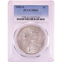 1902-O $1 Morgan Silver Dollar Coin PCGS MS63