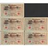 Image 1 : Lot of (5) Consecutive 1910 Germany 1,000 Mark Currency Notes