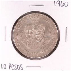 1960 Mexico Diez Pesos Silver Coin