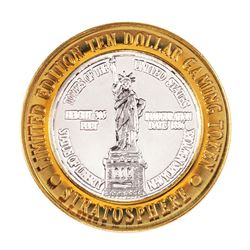.999 Silver Stratosphere Las Vegas, Nevada $10 Casino Limited Edition Gaming Token