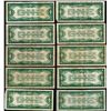 Image 2 : Lot of (10) 1928 $1 Funnyback Silver Certificate Notes