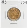 Image 1 : 1854 $3 Indian Princess Head Gold Dollar Coin