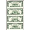 Image 2 : Uncut Sheet of (4) 1995 $5 Federal Reserve Notes Atlanta