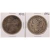 Image 1 : Lot of (2) 1892 $1 Morgan Silver Dollar Coins