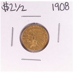 1908 $2 1/2 Indian Head Quarter Eagle Gold Coin