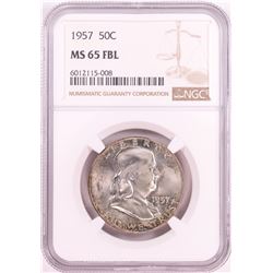 1957 Franklin Half Dollar Coin NGC MS65FBL
