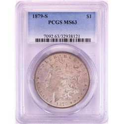 1879-S $1 Morgan Silver Dollar Coin PCGS MS63