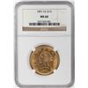 Image 1 : 1891-CC $10 Liberty Head Eagle Gold Coin NGC MS60