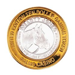 .999 Silver Palms Casino Las Vegas, NV $10 Casino Limited Edition Gaming Token.