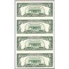 Image 2 : Uncut Sheet of (4) 1995 $5 Federal Reserve Notes Atlanta