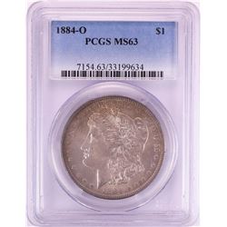 1884-O $1 Morgan Silver Dollar Coin PCGS MS63