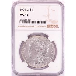 1901-O $1 Morgan Silver Dollar Coin NGC MS63