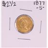 Image 1 : 1877-S $2 1/2 Liberty Head Quarter Eagle Gold Coin