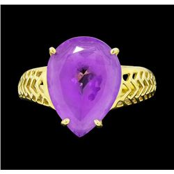 14KT Yellow Gold Ladies 6.80 ctw Amethyst Ring