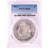 Image 1 : 1881-S $1 Morgan Silver Dollar Coin PCGS MS65