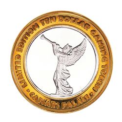 .999 Silver Caesars Palace Las Vegas, Nevada $10 Casino Limited Edition Gaming Token