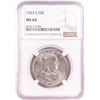 Image 1 : 1953-S Franklin Half Dollar Coin NGC MS64