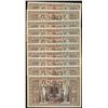 Image 2 : Lot of (10) Consecutive 1910 Germany 1,000 Mark Currency Notes