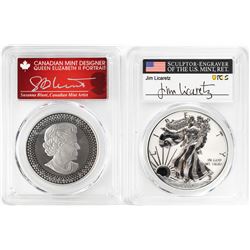 2019 Pride of Nations American Eagle & Canadian Maple Leaf Coin Set PCGS PR70 Signed
