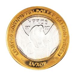 .999 Fine Silver Luxor Las Vegas, Nevada $10 Limited Edition Gaming Token