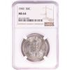 Image 1 : 1945 Walking Liberty Half Dollar Coin NGC MS64