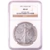 Image 1 : 1991 $1 American Silver Eagle Coin NGC MS69