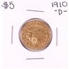 Image 1 : 1910-D $5 Indian Head Half Eagle Gold Coin