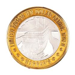 .999 Silver Harrah's Las Vegas, Nevada $10 Casino Limited Edition Gaming Token