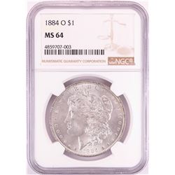1884-O $1 Morgan Silver Dollar Coin NGC MS64