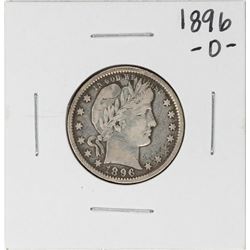 1896-O Barber Quarter Silver Coin